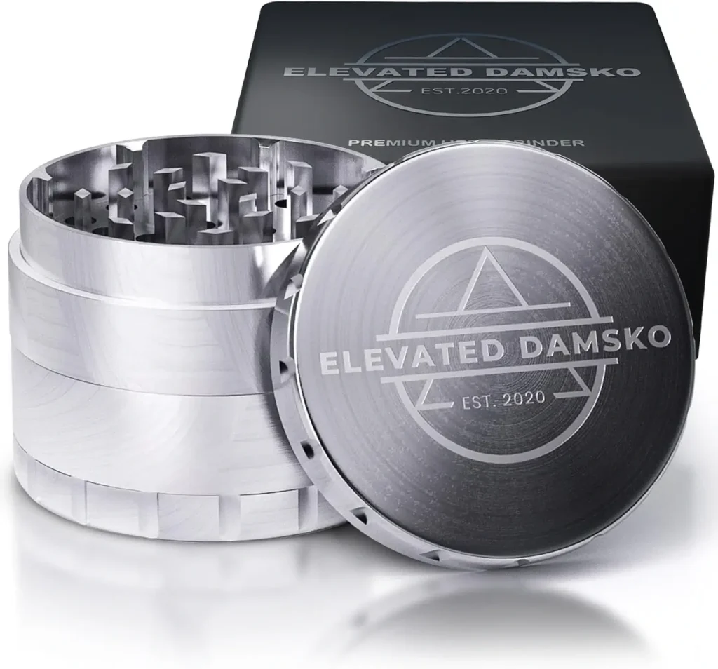 Best Stainless Steel Weed Grinder Product Image: Elevated Damsko Grinder Product Image: Elevated Damsko Premium Grinder (2.5 Inch)