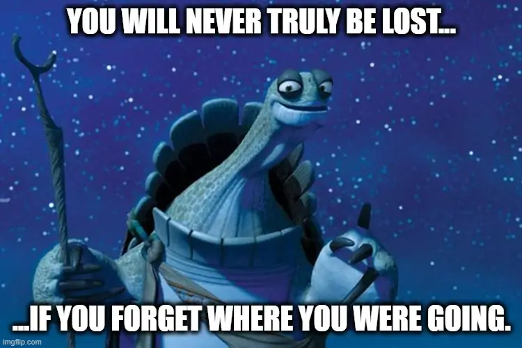A meme of Grand Master Oogway from Kung-Fu Panda dishing out stoner advice through philosophical quotes.