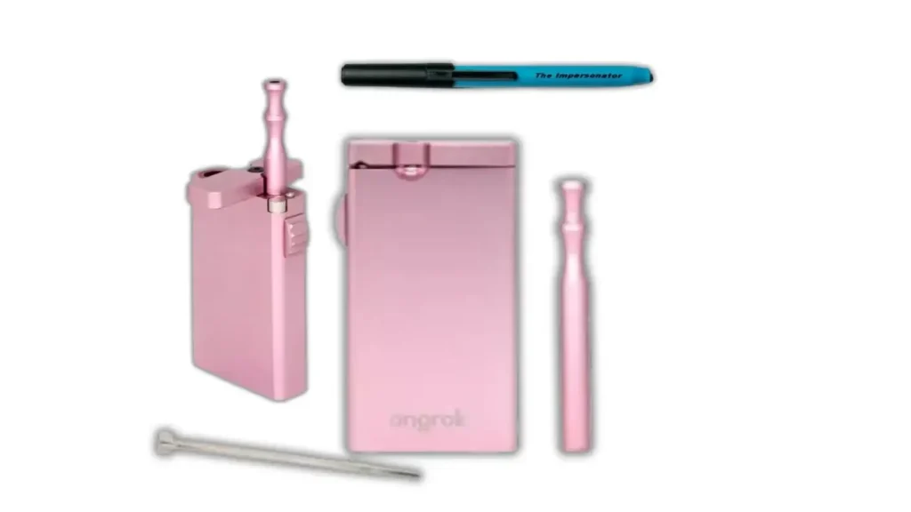 Product images of different dugout and one-hitter options, one of the best stealth gifts for pot smokers.